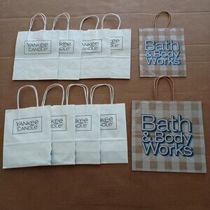 10 Yankee Candle Bath and Body Works gift bags shopping bags